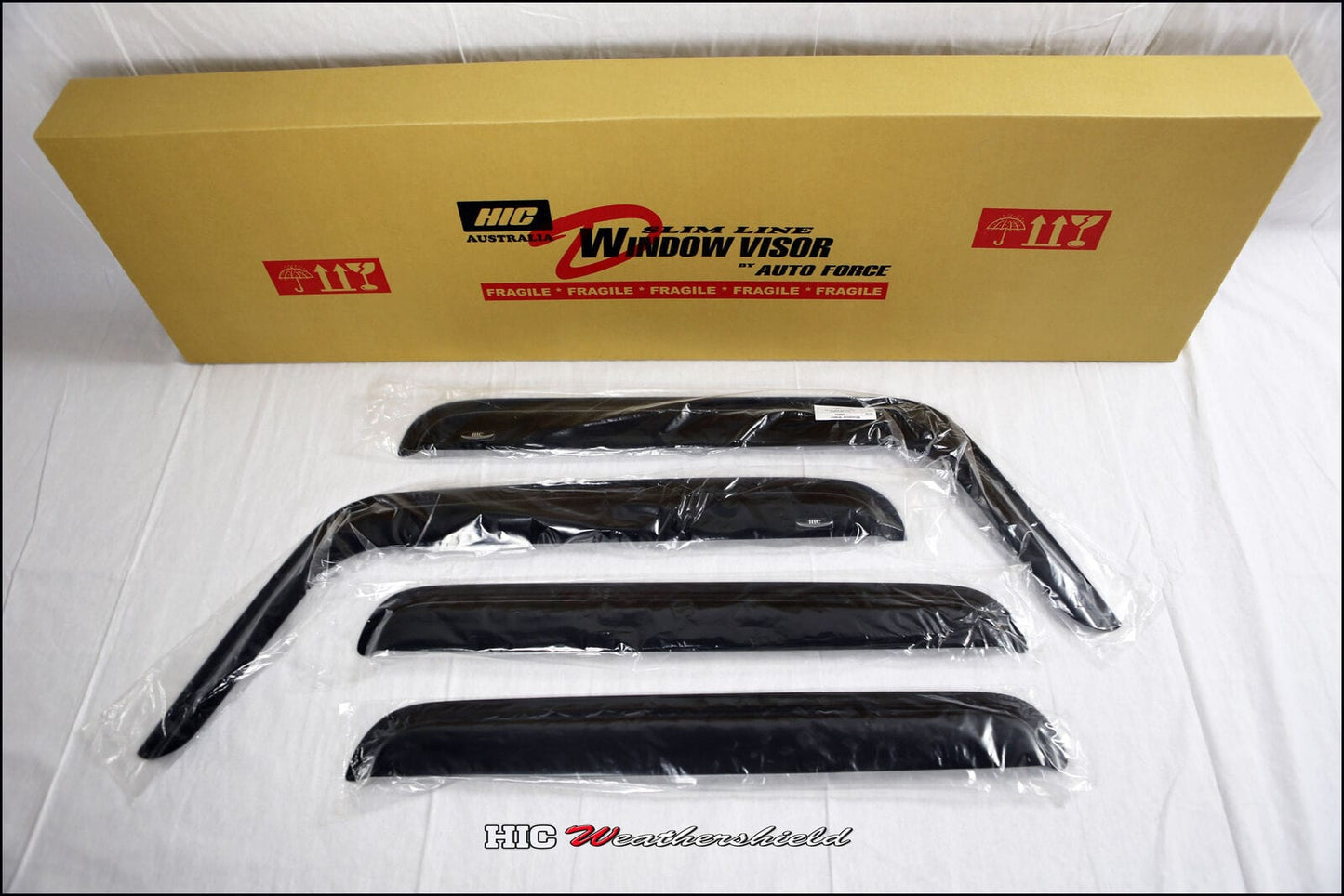 Installed view - Jeep Wrangler JK Sedan Weather Shields 2007-2017 - HIC Premium