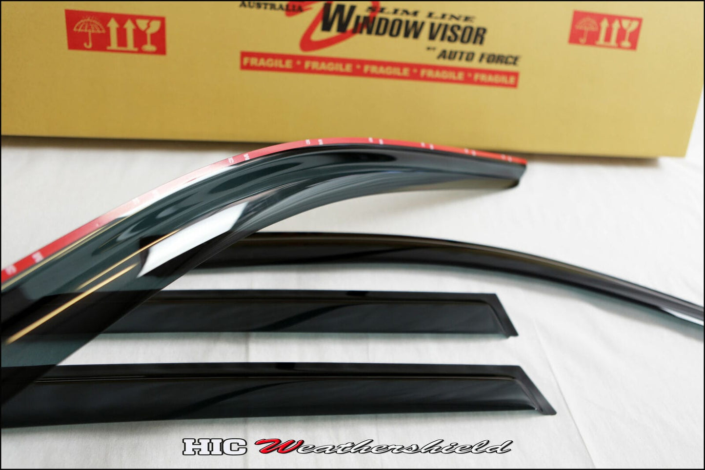 Installed view - Mercedes-Benz C-Class W204 Sedan Weather Shields - HIC Premium