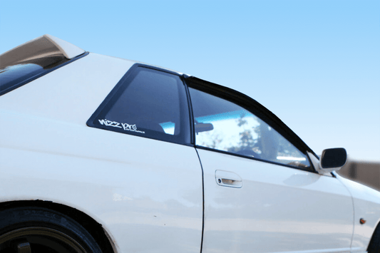 Installed view - Nissan Skyline R32 GTR Weather Shields - HIC Premium