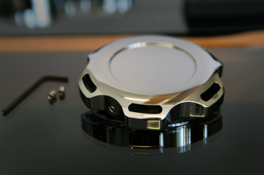 Installed view - Holden Commodore VT VX VY V6 Power Steering Cap – Billet Aluminium Upgrade