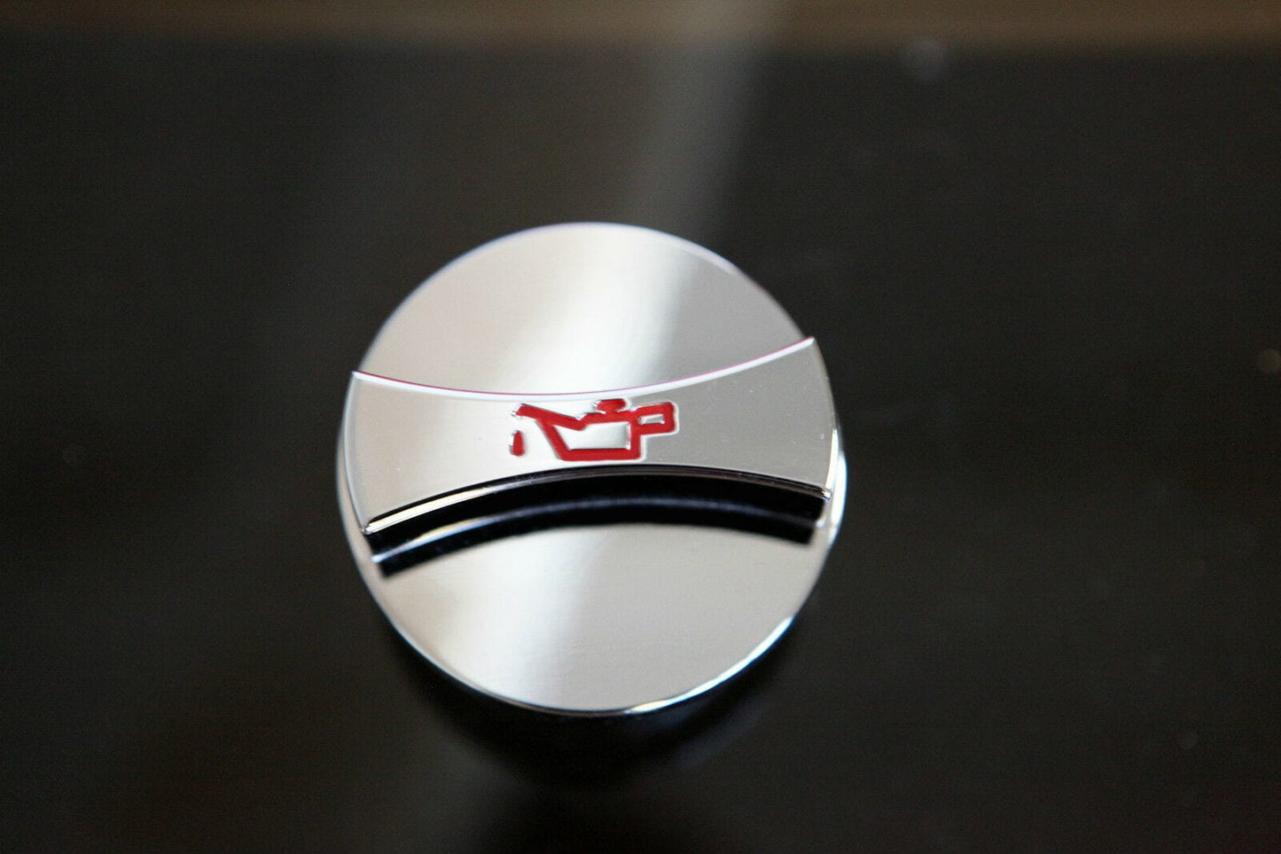 Installed view - Holden Commodore VN VP VS VR Premium Billet Engine Oil Cap – OEM Fitment & Chrome Finish