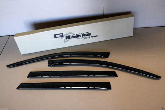 Installed view - Subaru Liberty Gen 5 Wagon Weather Shields 2009-2014 - HIC Premium