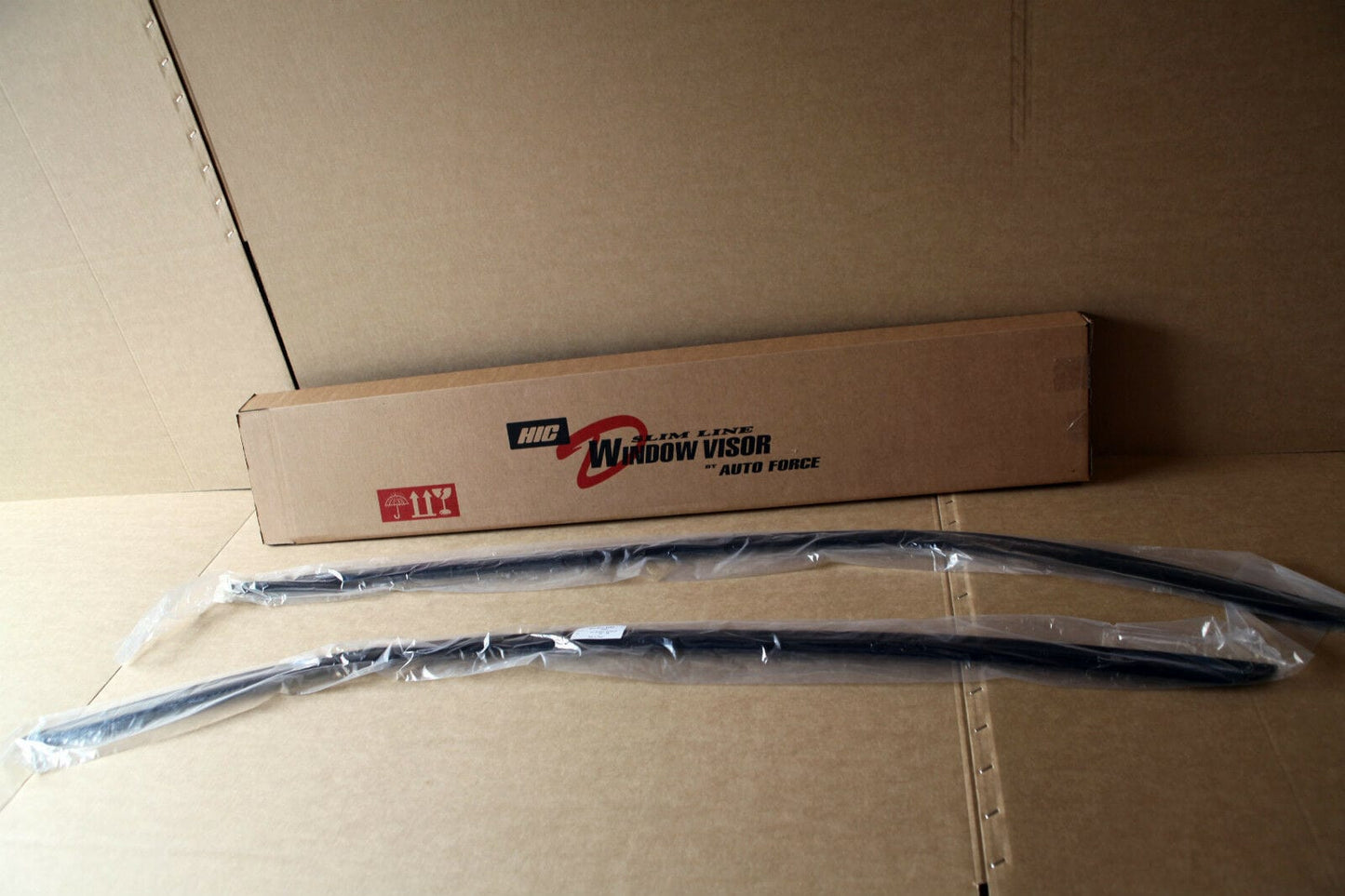 Installed view - Subaru Outback Gen 4 Weather Shields 2003-2008 - HIC Premium