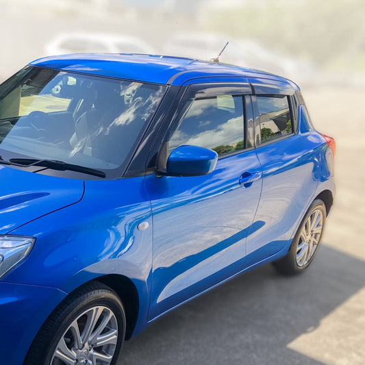 Installed view - Suzuki Swift Weather Shields 2017-On - HIC Premium