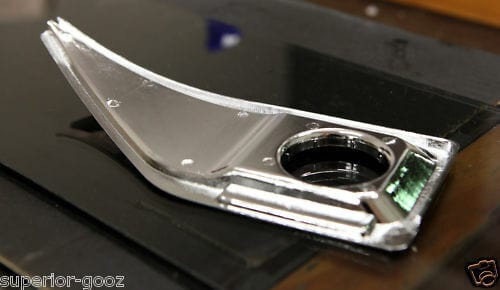 Installed view - Ford Falcon BA BF Steering Oil Tray Cover Quality Chrome