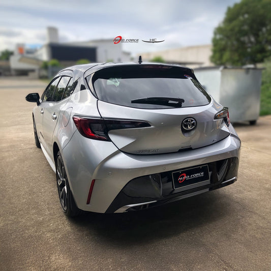 Installed view - Toyota Corolla Hatch Weather Shields 2018-2023 - HIC Premium
