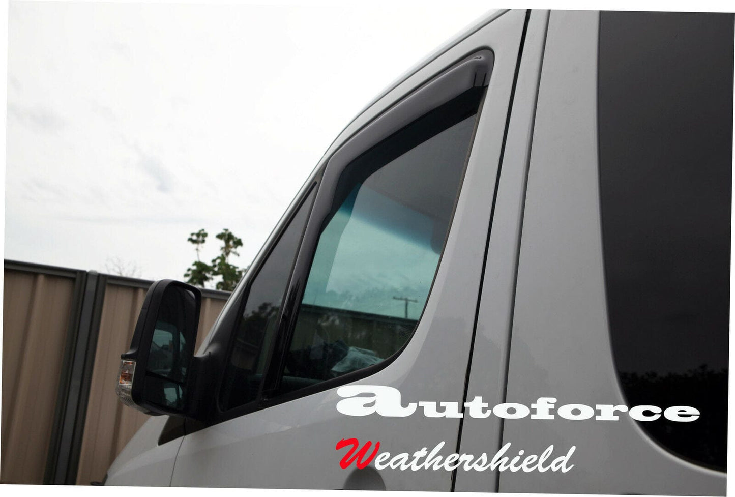Installed view - Volkswagen Crafter Weather Shields 2006-2016 - HIC Premium