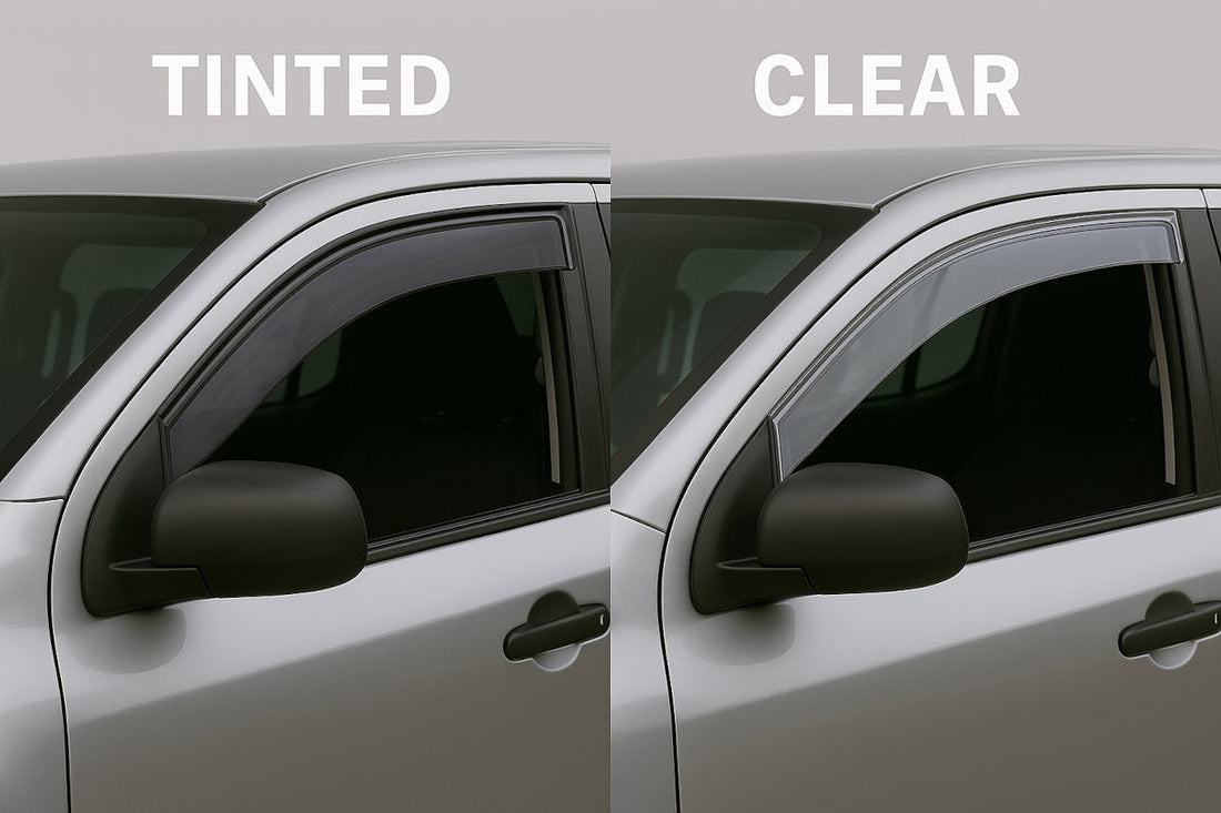 Tinted vs Clear Car Weather Shields – Side-by-Side Comparison of Visibility & UV Protection