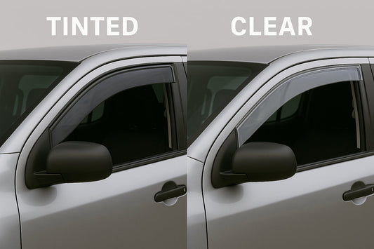 Tinted vs Clear Car Weather Shields – Side-by-Side Comparison of Visibility & UV Protection