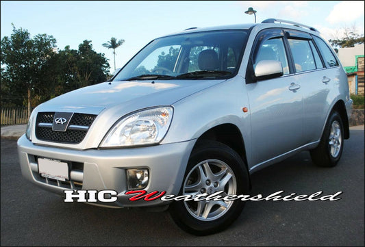 Chery J11 Weather Shields – UV‑Tinted Acrylic for 2011‑2015 Hatch