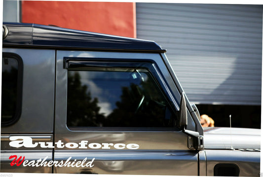 Land Rover Defender Weather Shields – UV‑Tinted Acrylic 1983‑2006
