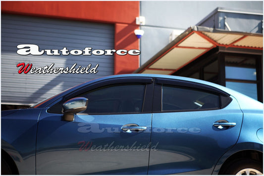 Mazda 2 Weather Shields – UV-Tinted Acrylic for Hatch & Sedan Models