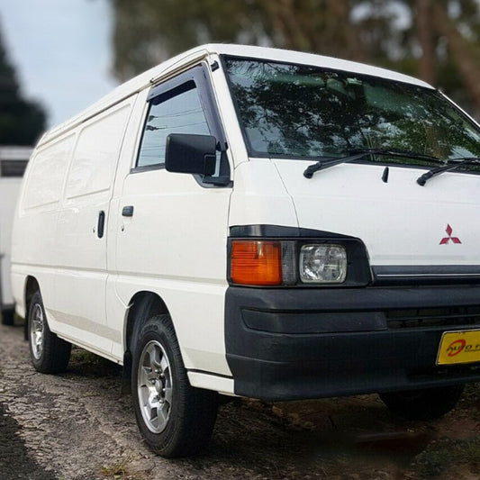 Mitsubishi Express Van L300 weather shields – UV‑resistant acrylic with OEM‑style fitment