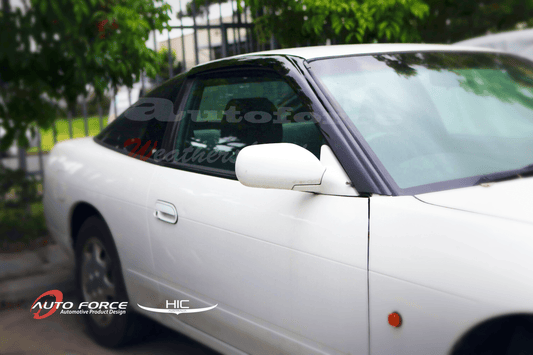 Nissan 180SX weather shields – UV‑resistant acrylic with OEM‑style fitment