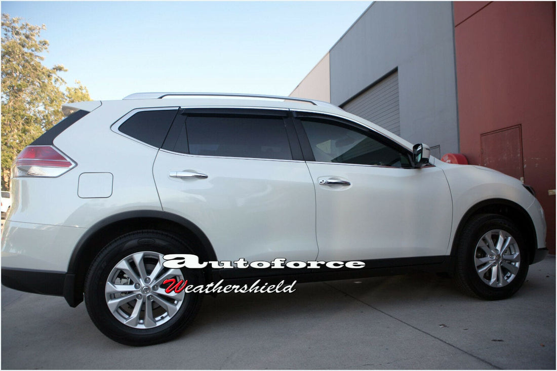 Nissan X-Trail T32 weather shields – tinted acrylic with OEM fitment