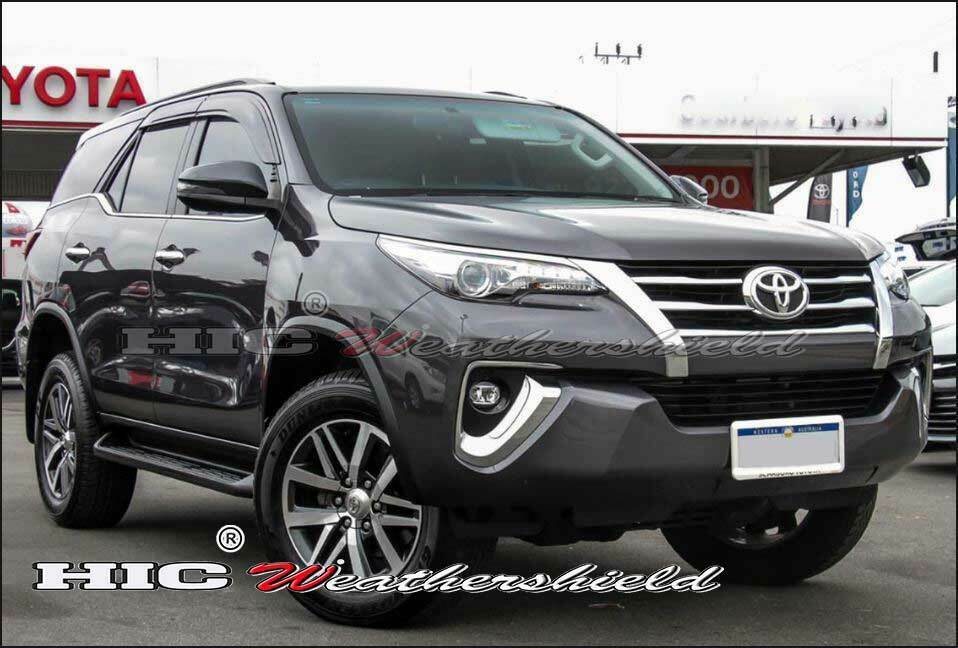 Toyota Fortuner Weather Shields – UV-Tinted Acrylic for 2015–2024 SUV