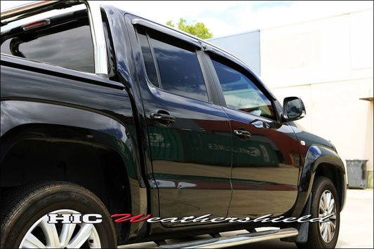 Volkswagen Amarok Weather Shields – UV-Tinted Acrylic for 2009–2022 Dual Cab Utes