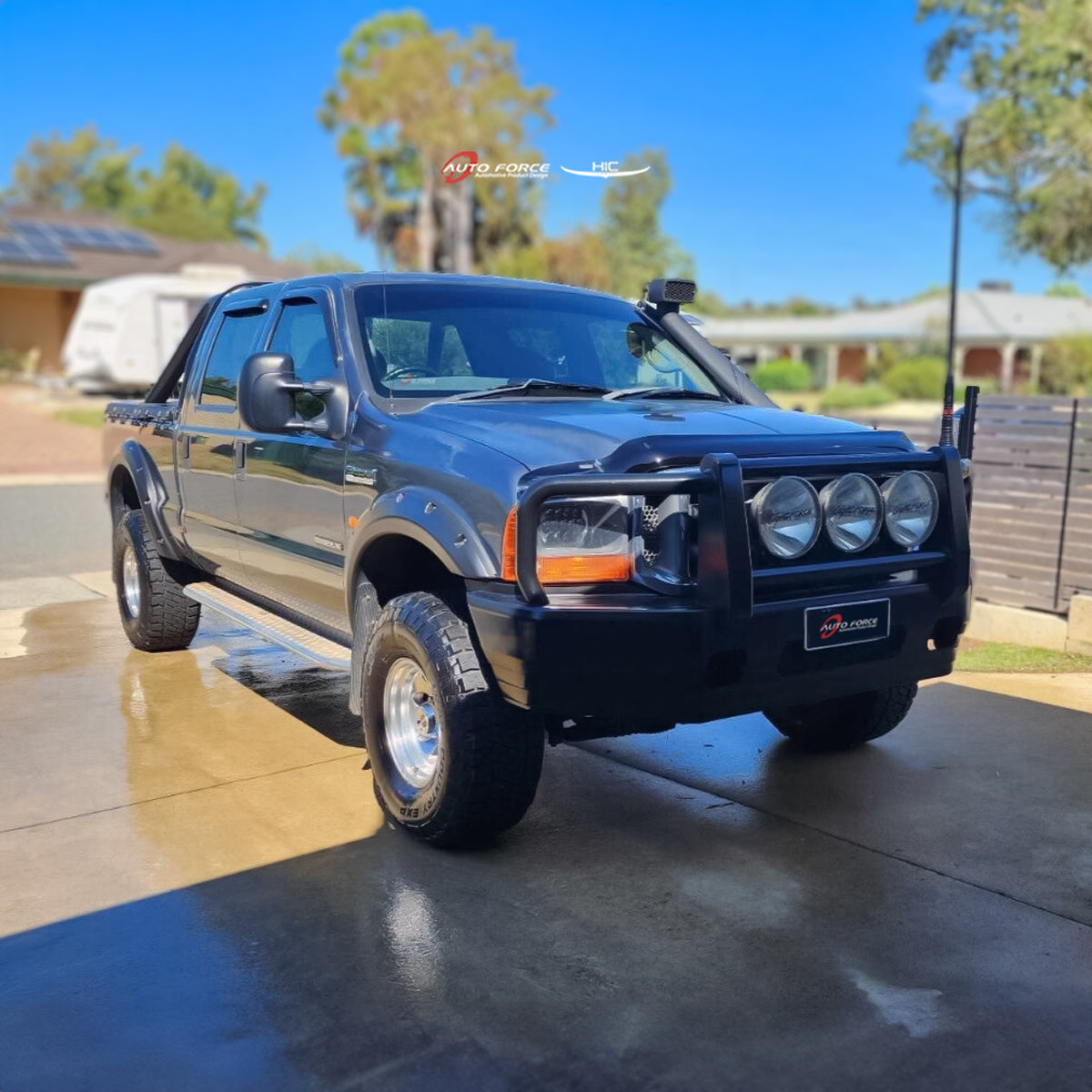 Ford F250 premium accessories including weather shields and bonnet protectors designed for heavy-duty durability, protection, and style.