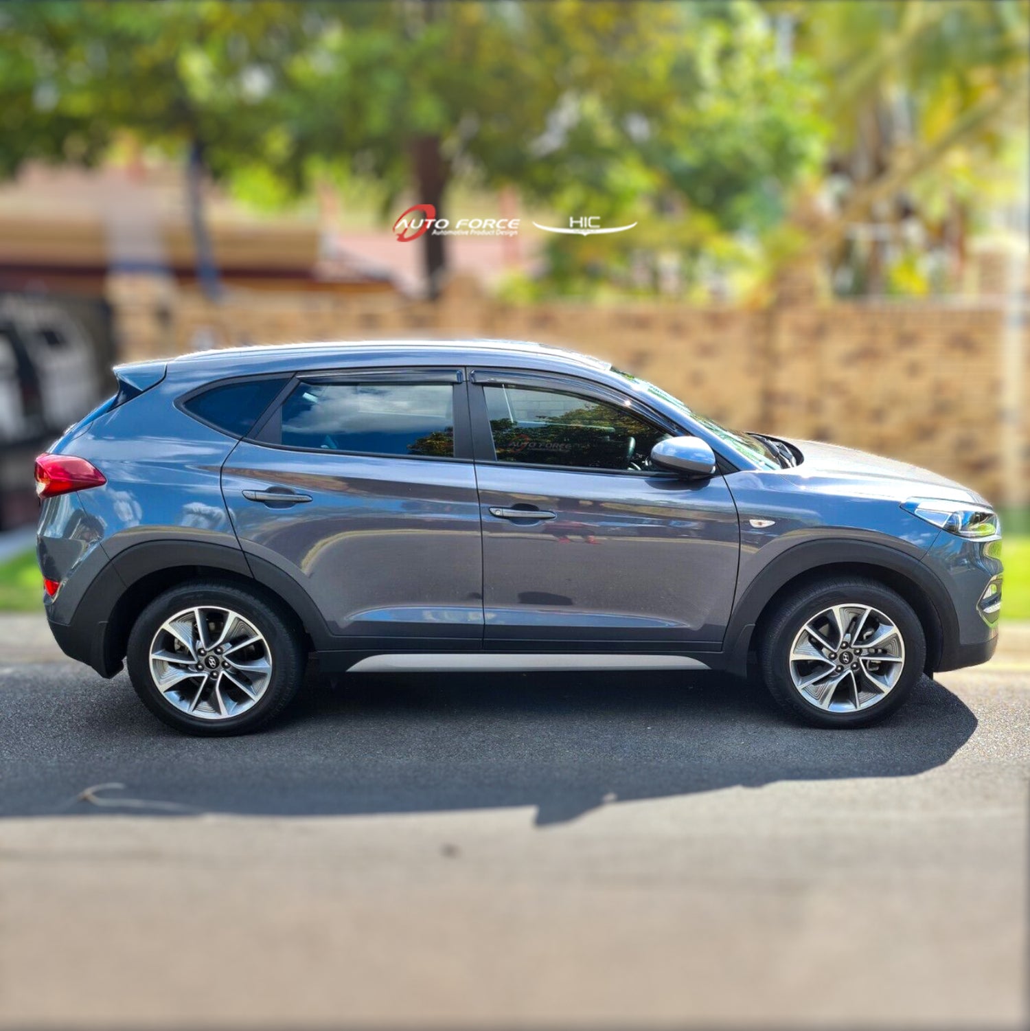 Hyundai Tucson premium accessories including weather shields designed for durability, reliability, and style.