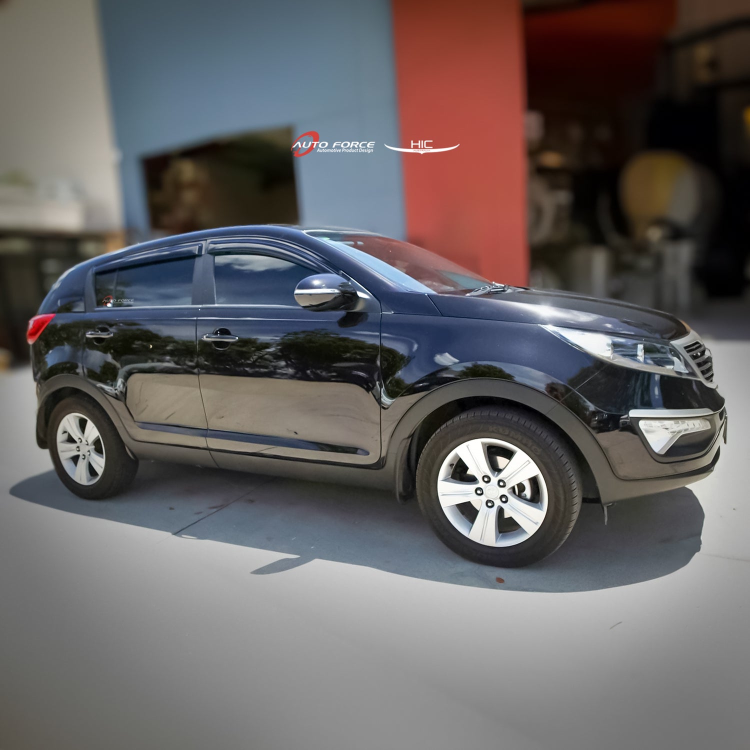 Kia Sportage premium accessories including weather shields designed for durability, reliability, and style.