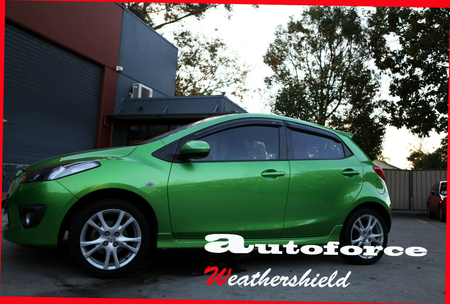 Mazda 2 premium accessories including weather shields designed for durability, reliability, and style.