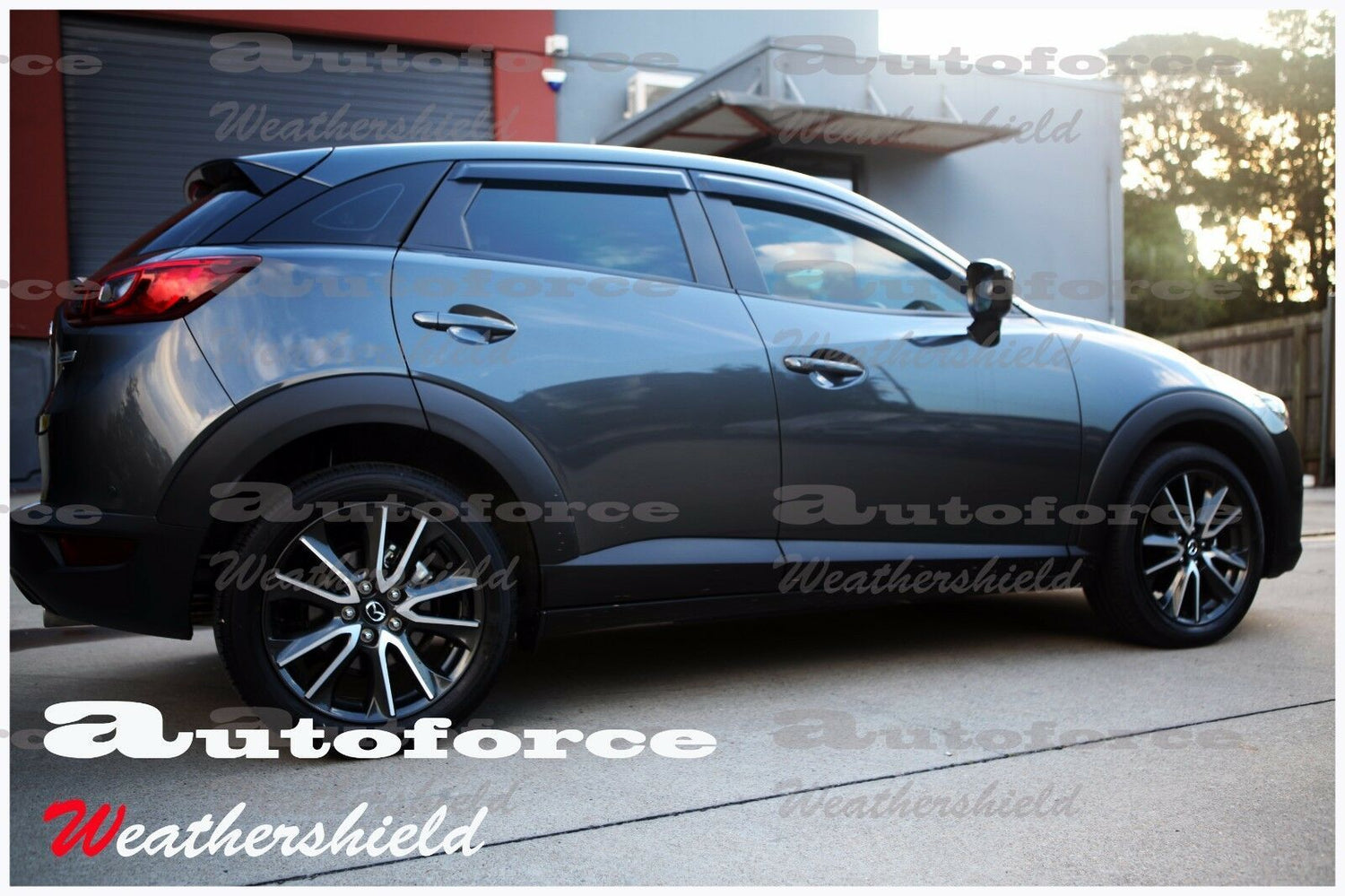 Mazda CX-3 premium accessories including weather shields designed for durability, reliability, and style.
