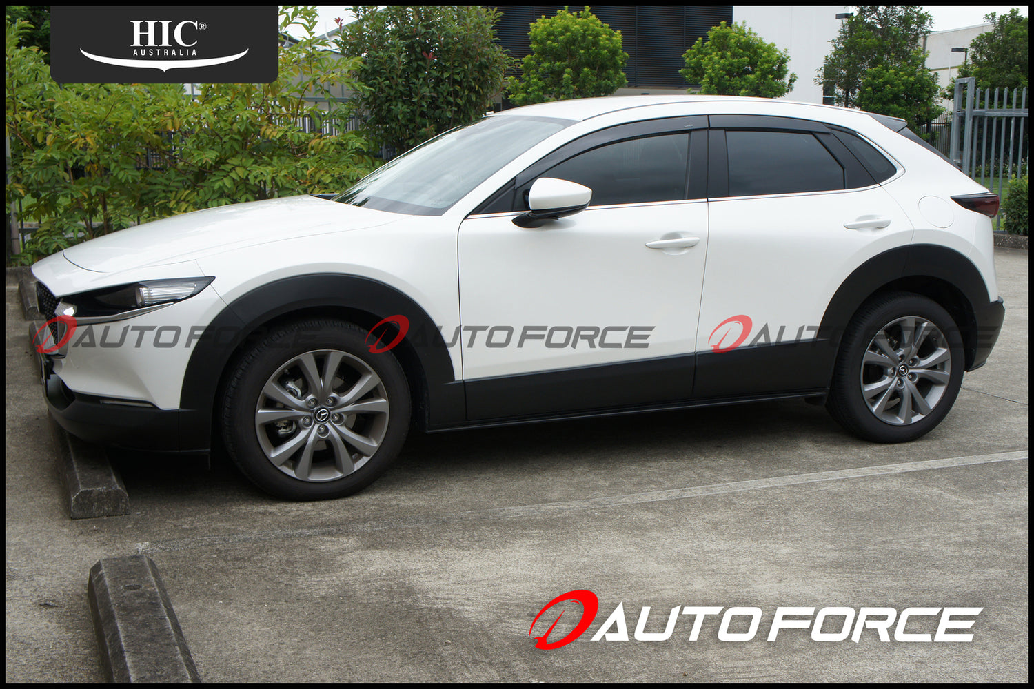 Mazda CX-30 premium accessories including weather shields designed for durability, reliability, and style.