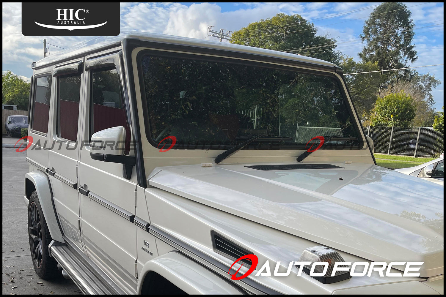 Mercedes-Benz G-Class premium accessories including weather shields designed for durability, reliability, and style.