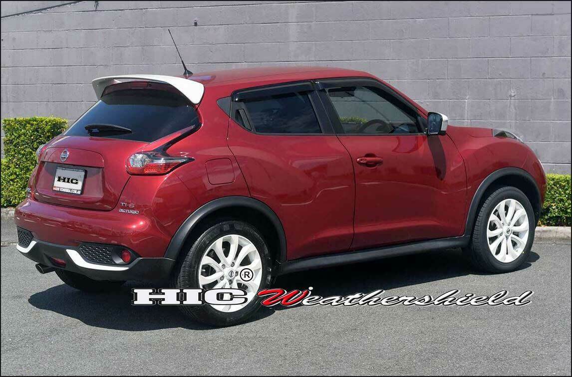 Nissan Juke premium accessories including weather shields designed for durability, reliability, and style.