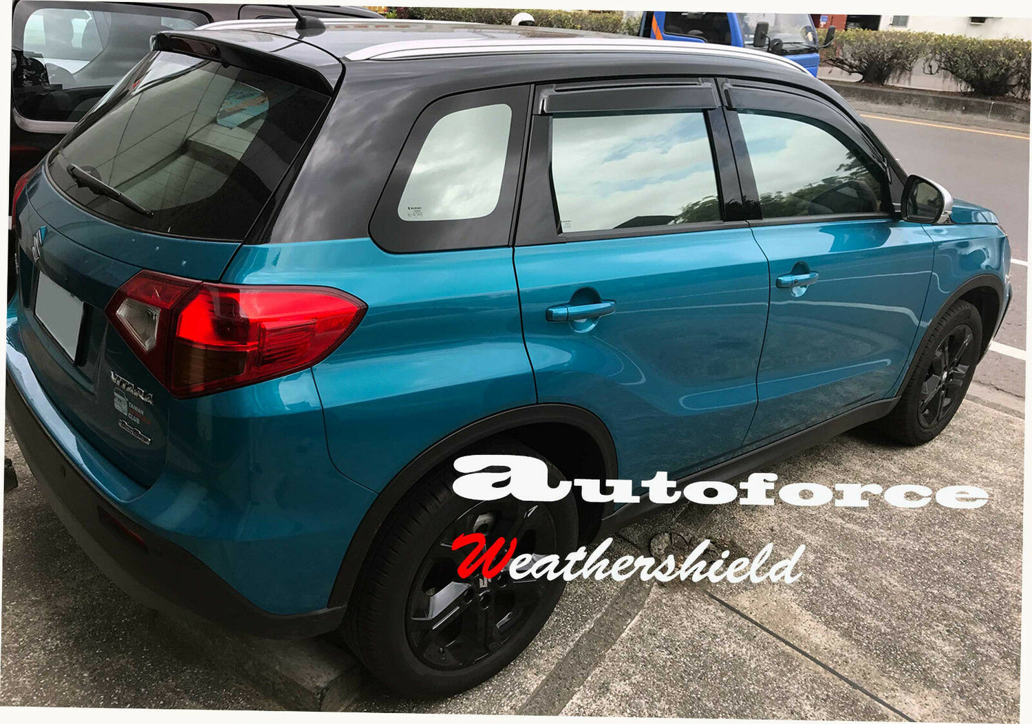 Suzuki Vitara premium accessories including weather shields designed for durability, reliability, and style.