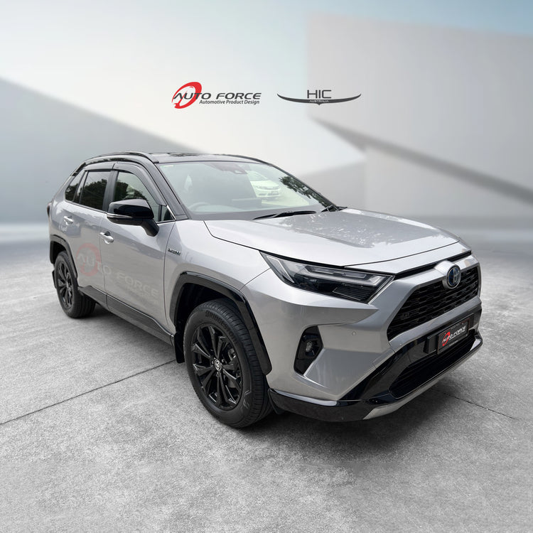 Premium Weather Shields / Window Visors / Rain Guards for the Toyota RAV4 collection, tinted black, made from high-quality Perspex plastic. UV resistant, stylish design, and easy installation for superior vehicle protection and aesthetics