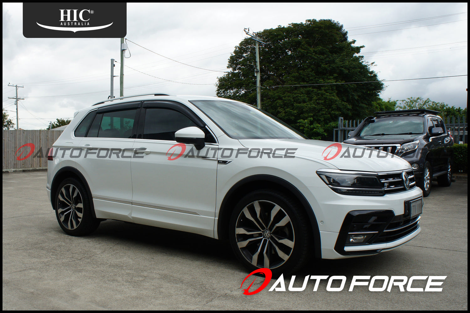 Volkswagen Tiguan premium accessories including weather shields designed for durability, reliability, and style.