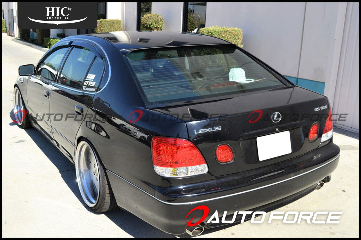 Lexus GS300 premium accessories including weather shields and rear roof spoilers designed for durability, reliability, and style.