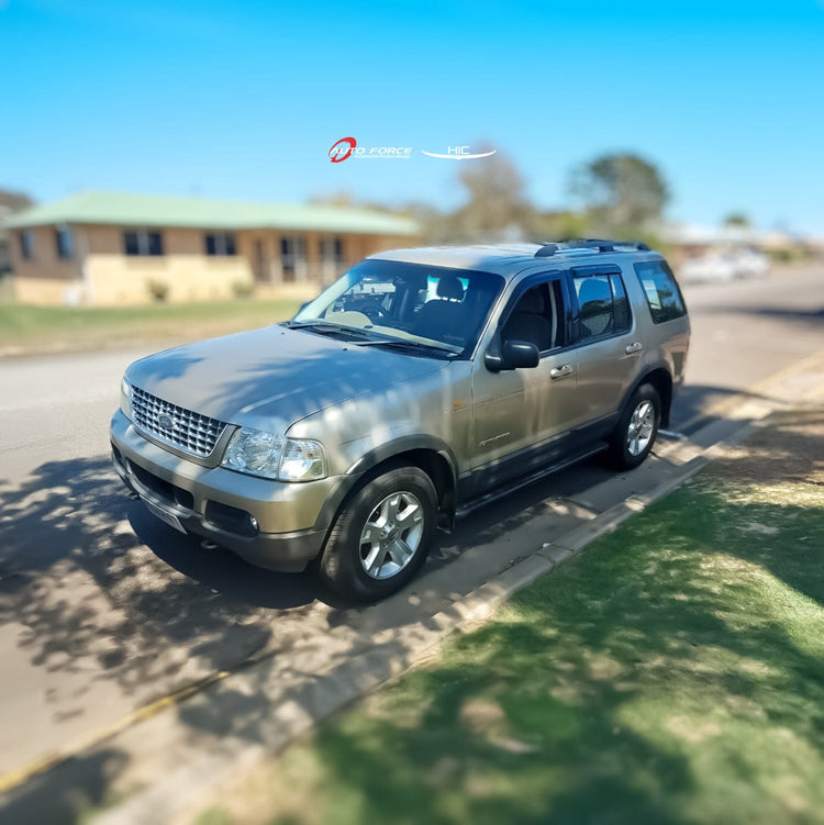 Ford Explorer 2002–2006 weather shields and bonnet protectors – black tinted acrylic with contoured fit and durable build