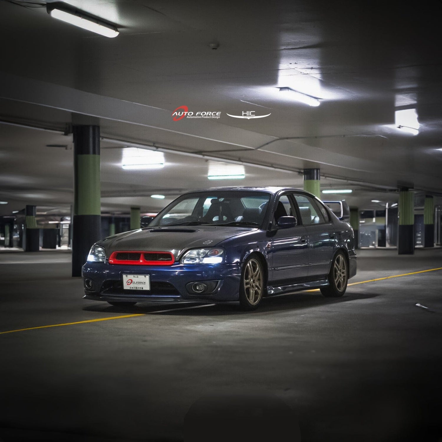 Subaru Liberty wagon weather shields (2003–2014) — black-tinted Perspex external window visors for glare reduction, rain protection & aerodynamic styling