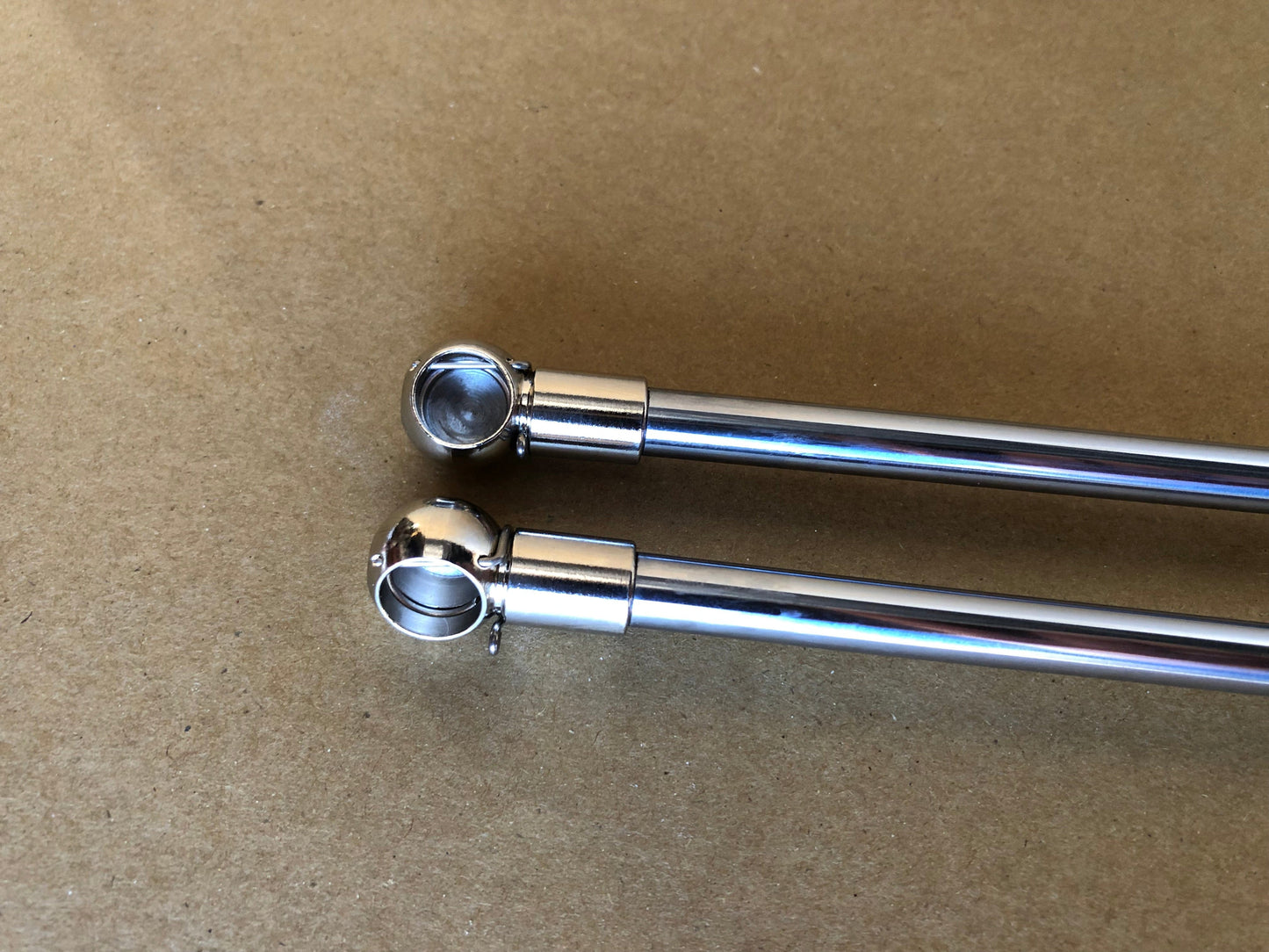 Installed view -  Holden Commodore VT VX VY VZ  Bonnet Gas Struts Chrome Premium