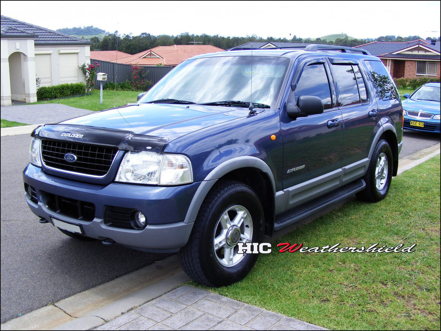 Installed view -  Ford Explorer Weather Shields 2002-2006 - HIC Premium