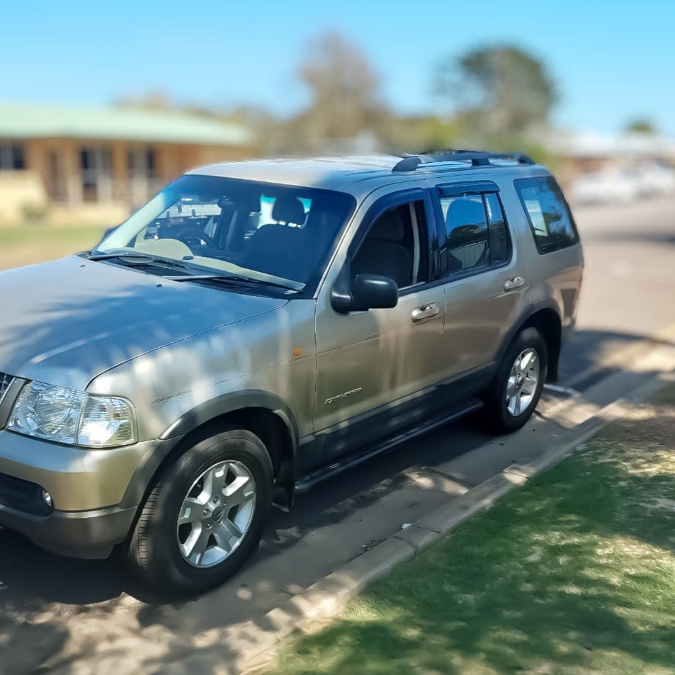 Installed view -  Ford Explorer Weather Shields 2002-2006 - HIC Premium