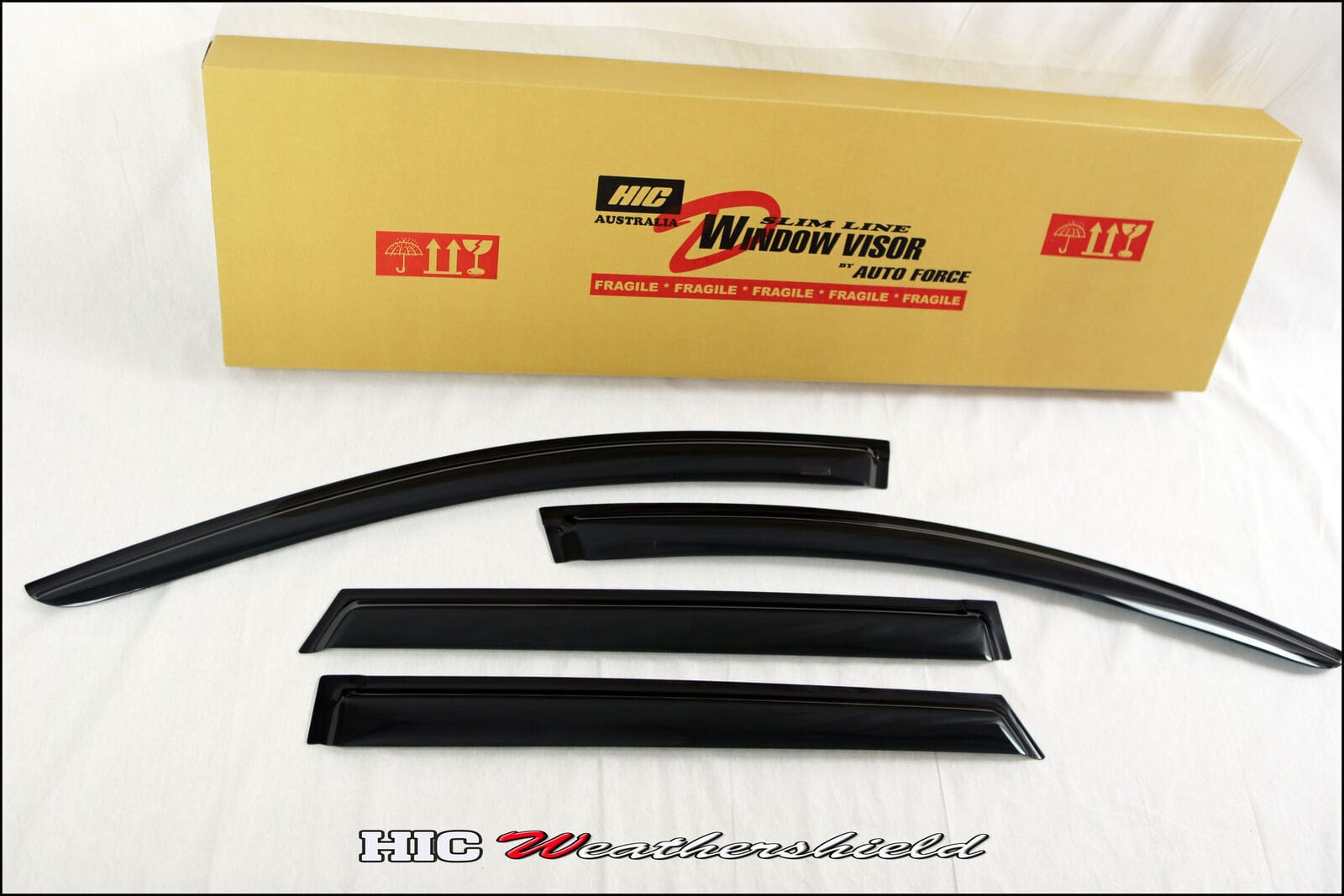 Installed view -  Ford Fairlane Ghia Weather Shields - HIC Premium