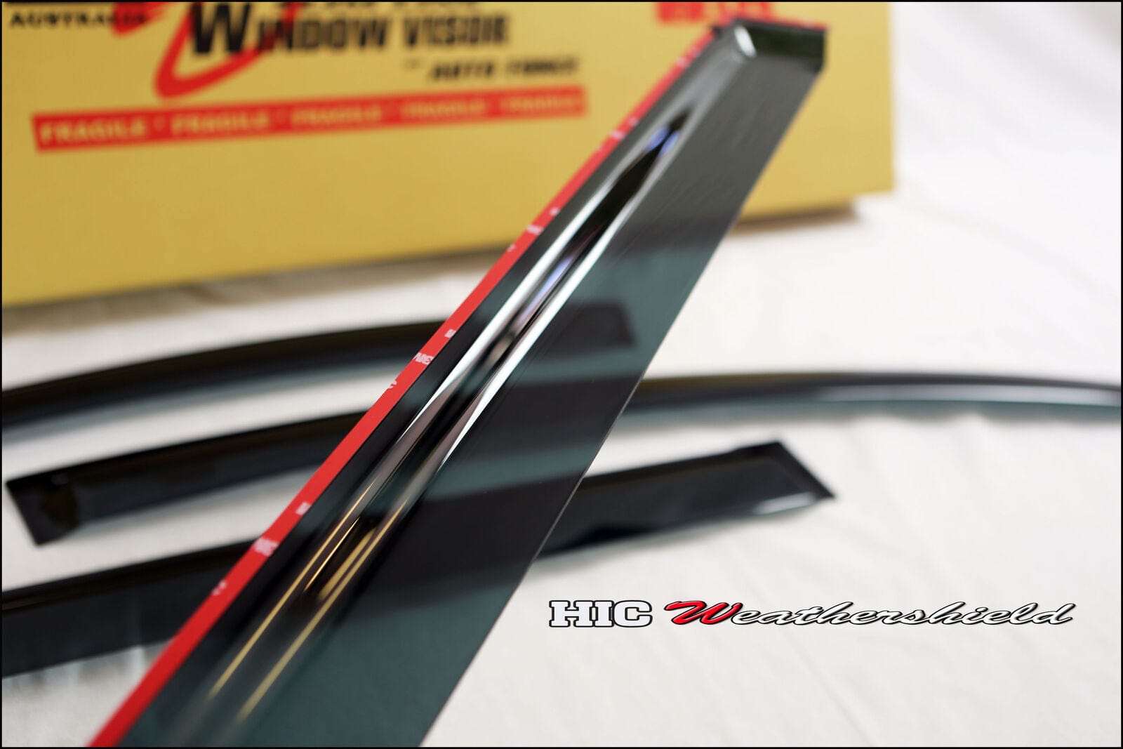 Installed view -  Ford Fairlane Ghia Weather Shields - HIC Premium