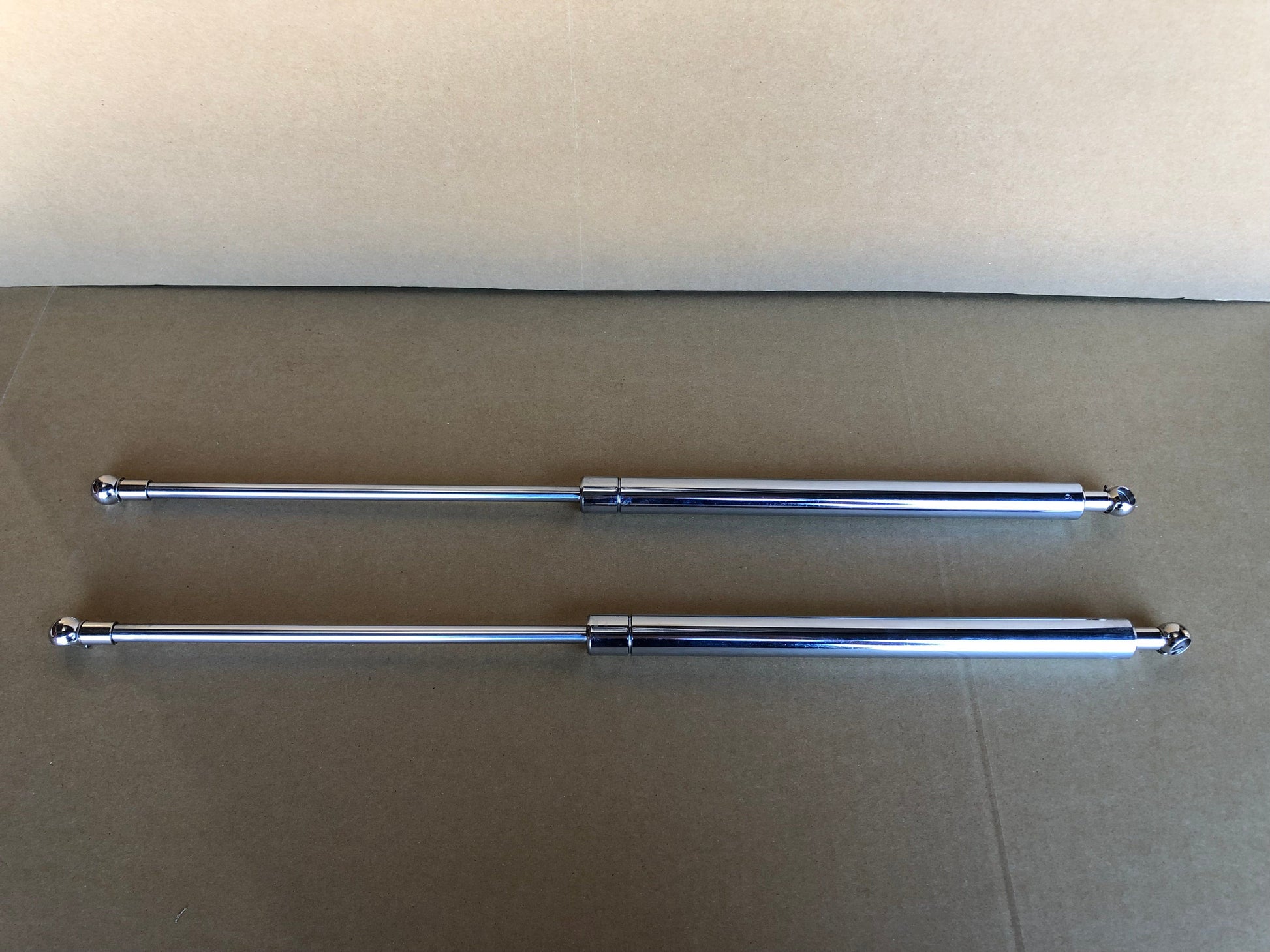 Installed view -  Ford Falcon AU Fairmont Fairlane Bonnet Gas Struts Chrome Premium