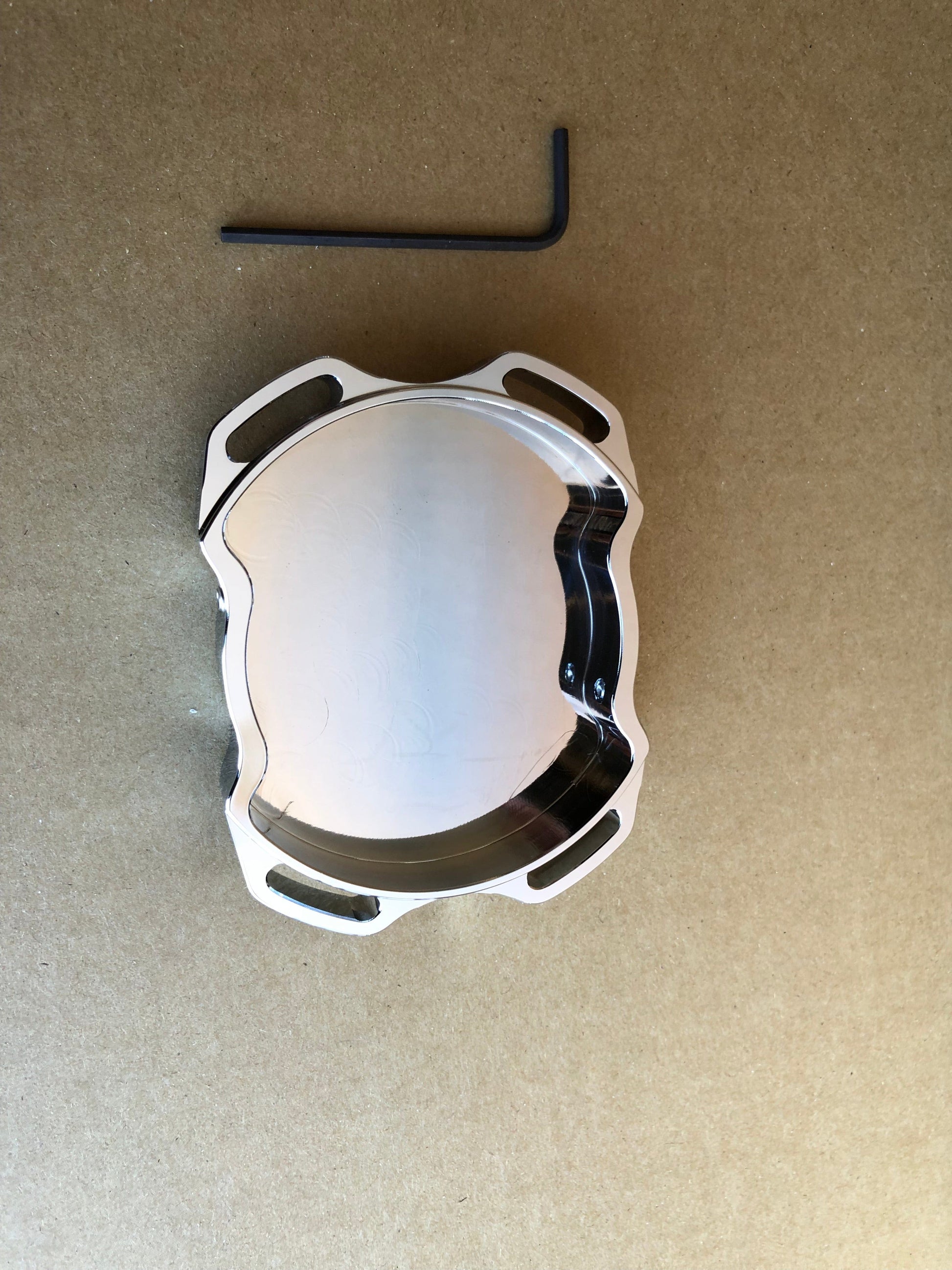 Installed view -  Ford Falcon BA BF FG XR8 SR Devil R Enforcer V8 Engine Oil Cap – Billet Aluminium Upgrade