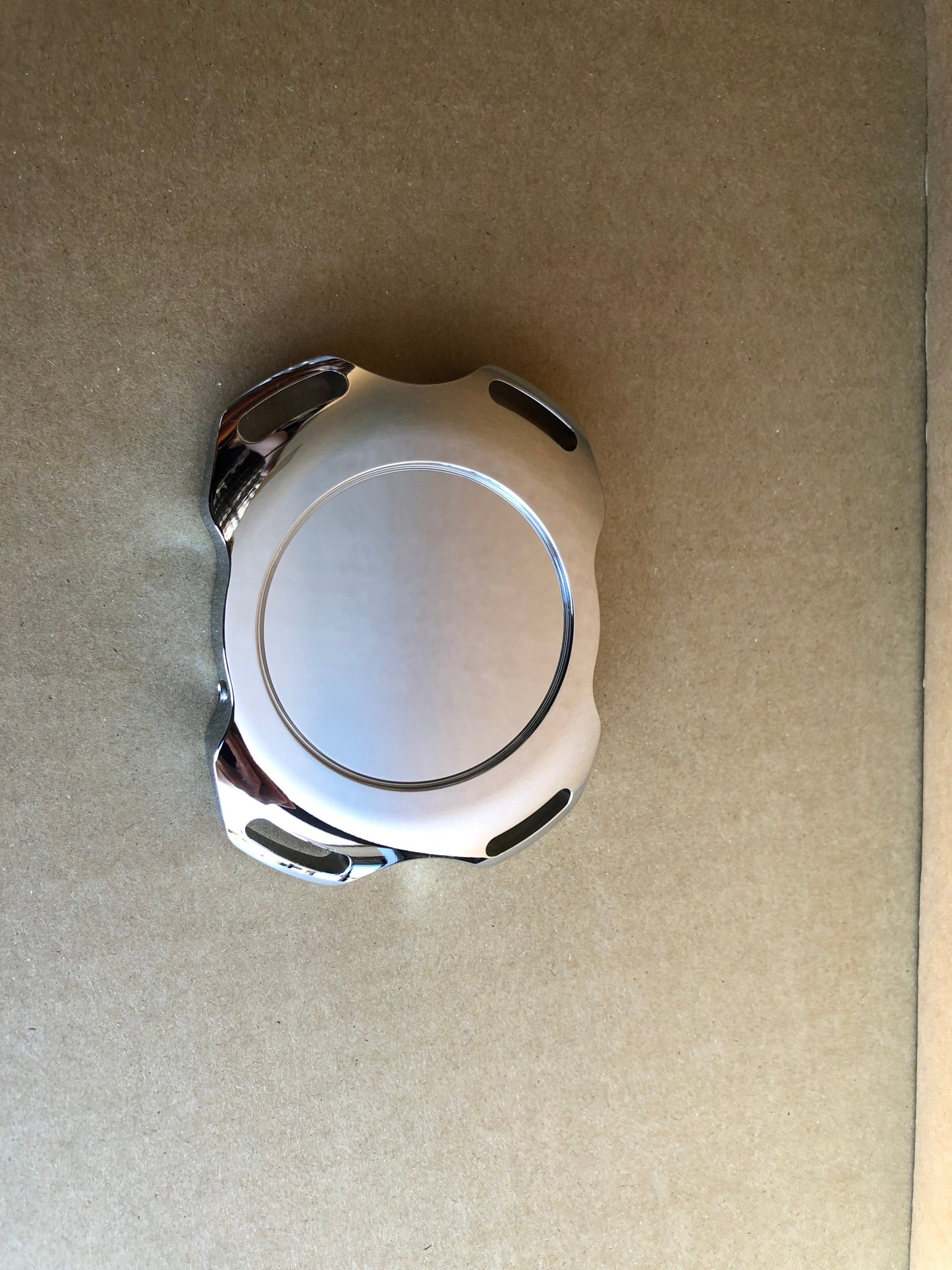 Installed view -  Ford Falcon BA BF FG XR8 SR Devil R Enforcer V8 Engine Oil Cap – Billet Aluminium Upgrade