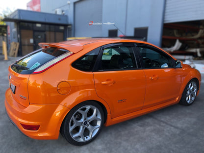 Installed view -  Ford Focus LS LT LV XR5 Weather Shields 2004-2011 - HIC Premium