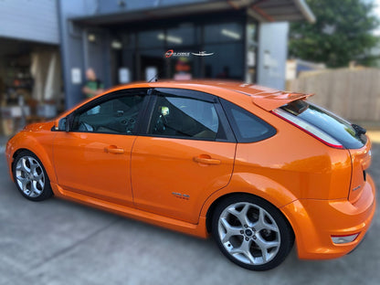 Installed view -  Ford Focus LS LT LV XR5 Weather Shields 2004-2011 - HIC Premium