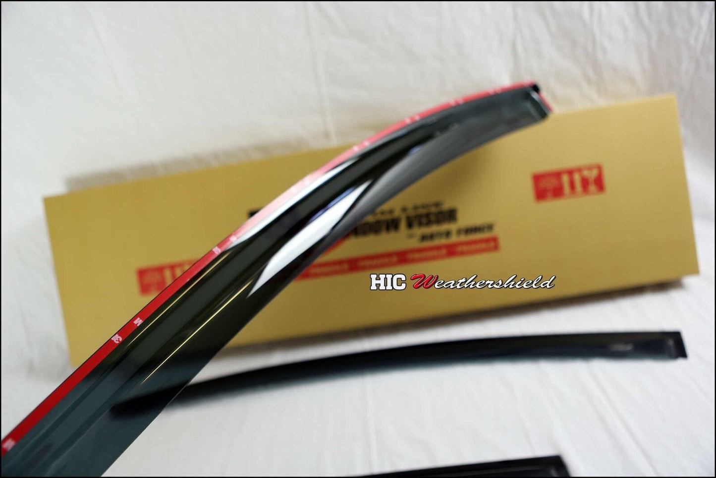 Installed view -  Ford Focus LW LZ Sedan Weather Shields 2012-2018 Front Set - HIC