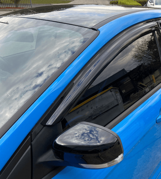 Installed view -  Ford Focus LW LZ Sedan Weather Shields 2012-2018 Front Set - HIC