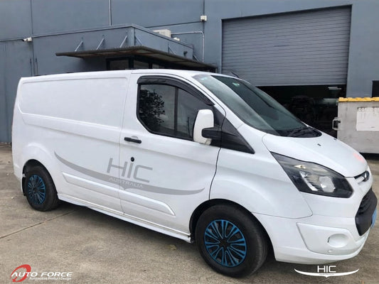 
                          Installed view -  Ford Transit Custom Van Weather Shields 2012-2023 - HIC Premium
                      