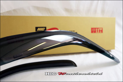 Installed view -  Ford Transit Custom Van Weather Shields 2014-2021 - HIC Premium