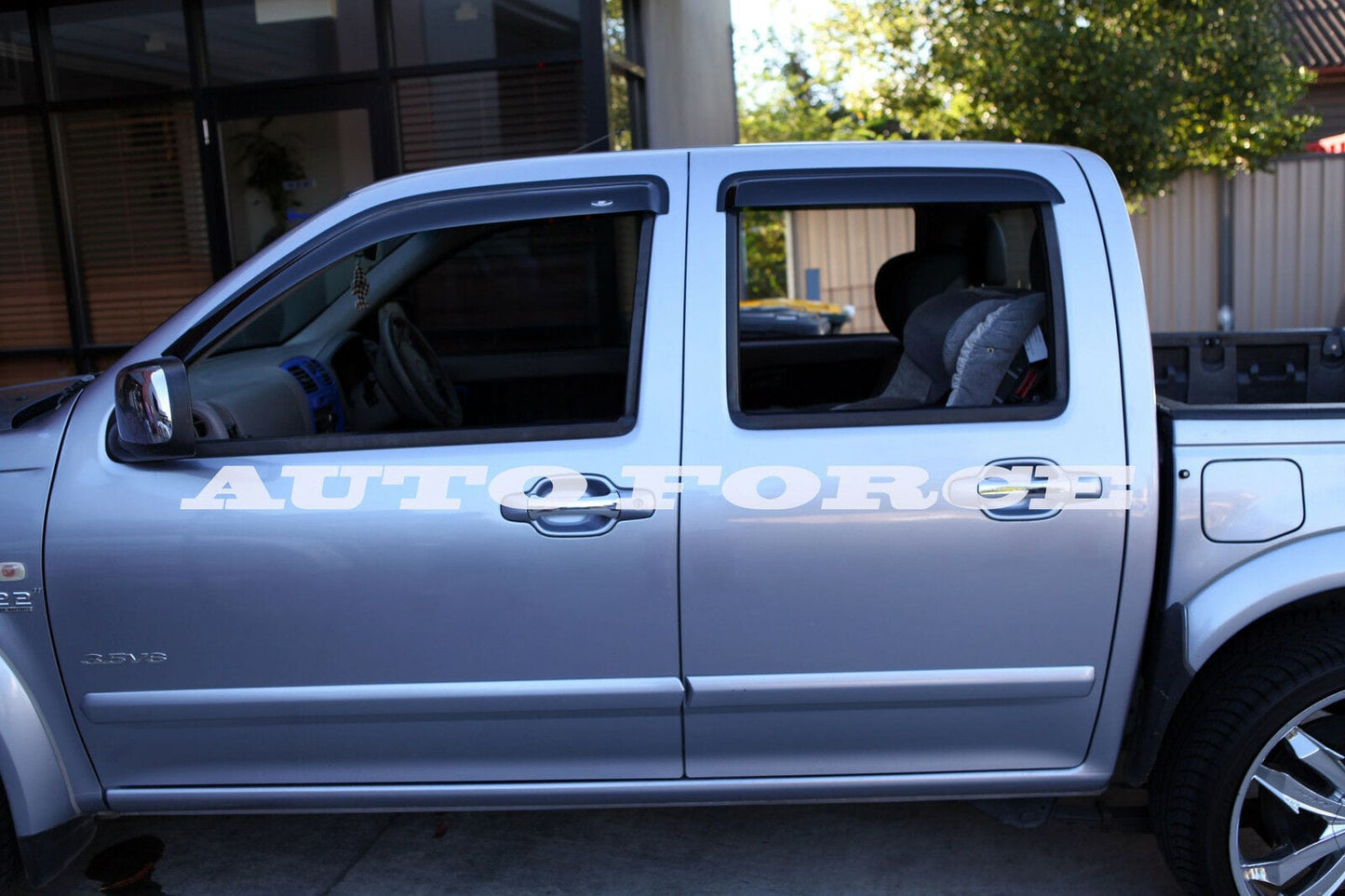 Installed view -  GWM V200 V240 Ute Weather Shields 2009-2016 Dual Cab - HIC